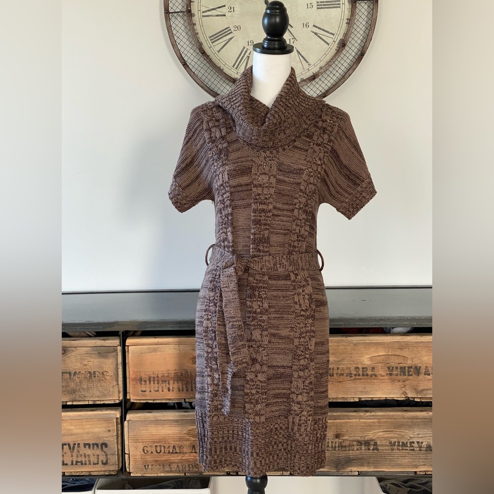 RSVP; Savannah Sweater Dress; Size M; Color : Tabby Brown